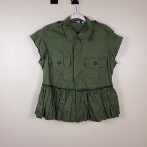 Harvey Faircloth Olive Drab Field Jacket Size L FLAWED
